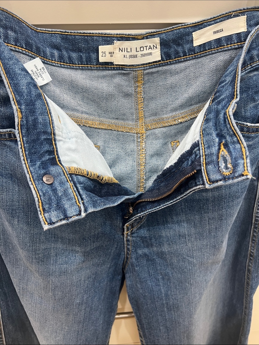 Nili Lotan Blue Denim Jeans - Picture 9 of 16